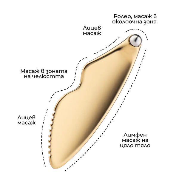 Мултифункционален гуа ша масажен уред Face & Eye Cryosculptor употреба